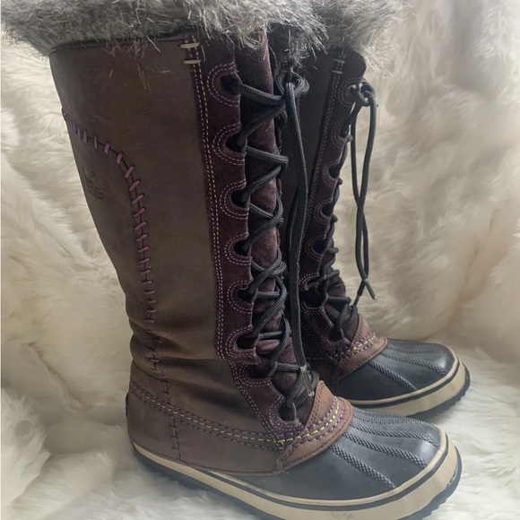 Sorel Cate the Great Womens 7 Rare Winter Boots Excellent - Picture 10 of 12